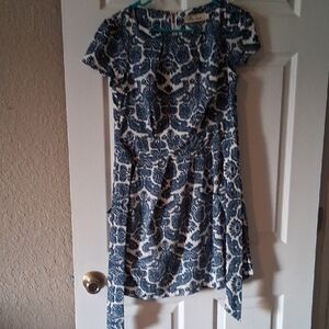 nomi Blue and White Floral Maxi Dress